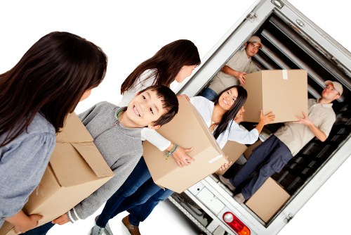 Secure furniture storage unit in Purley with wrapped household items