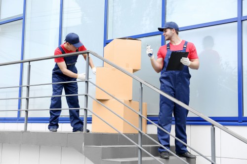 Removal team planning a local move in Purley