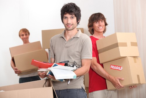 Careful packing of fragile household items for a Purley move